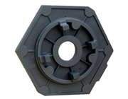 發(fā)電機224后蓋6角背面